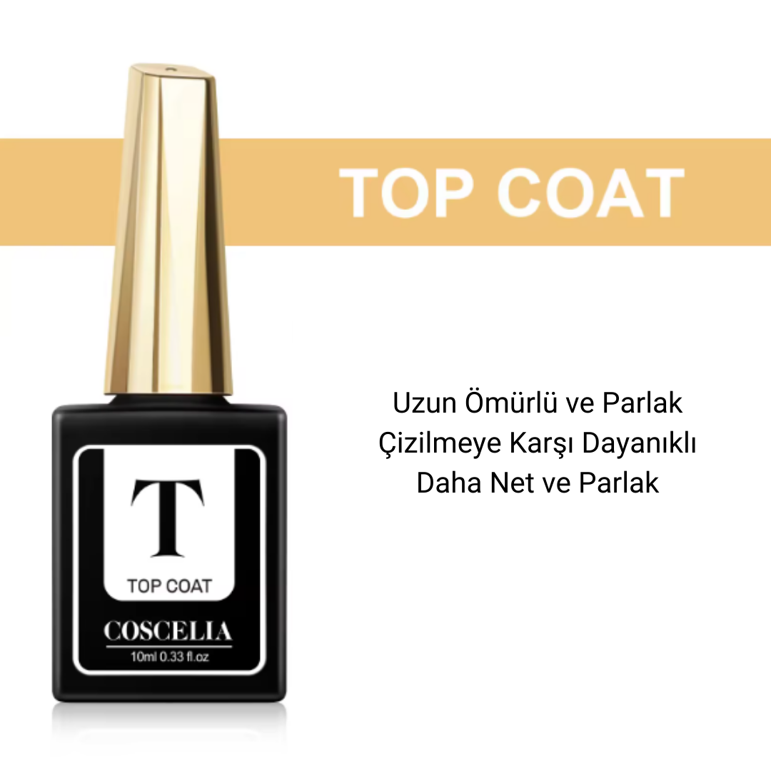 Coscelia Top Coat ve Base Coat 10 Ml