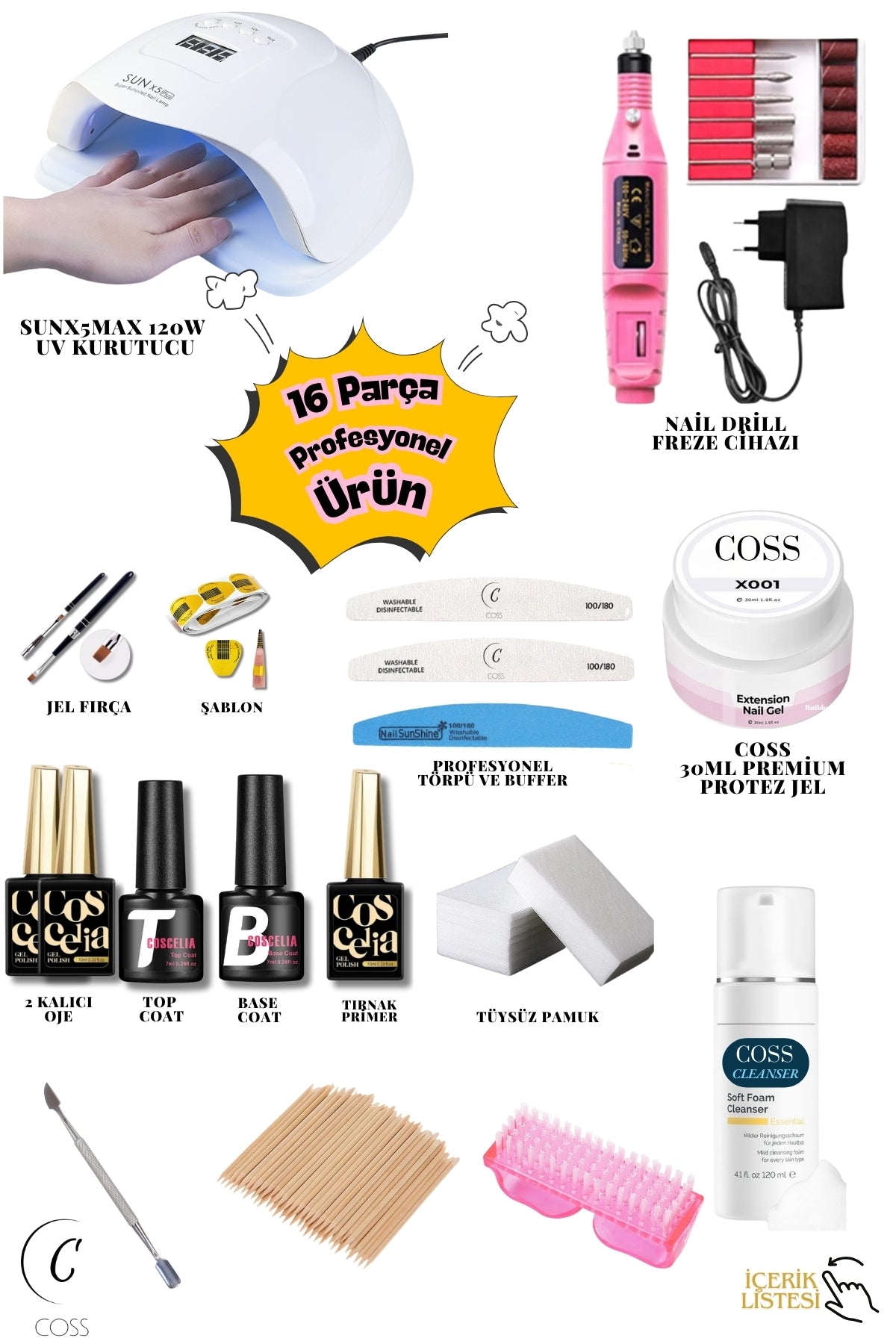 Ekonomik Protez Tırnak Seti