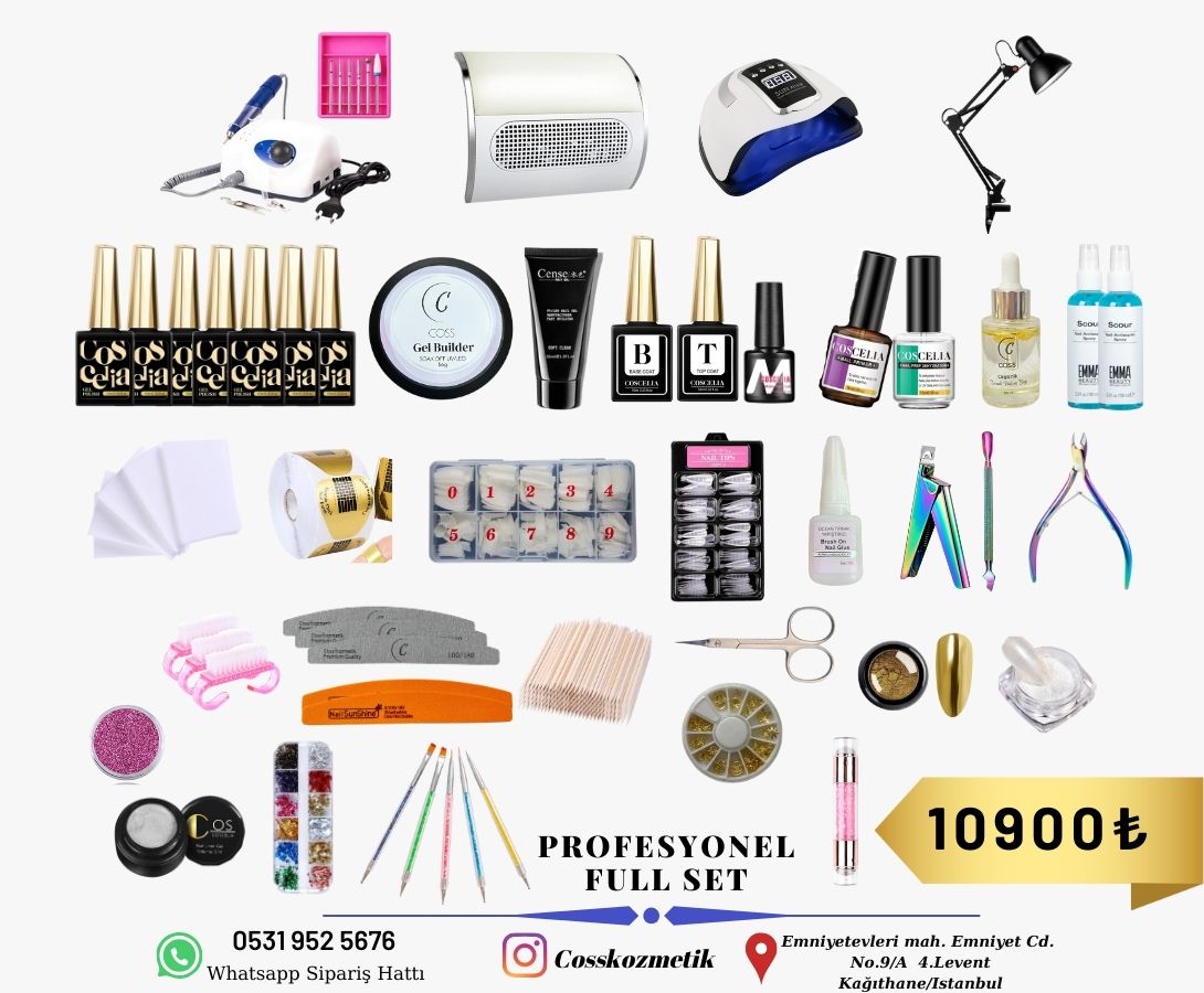 Profesyonel Protez Tırnak Seti - Full Tırnak Seti