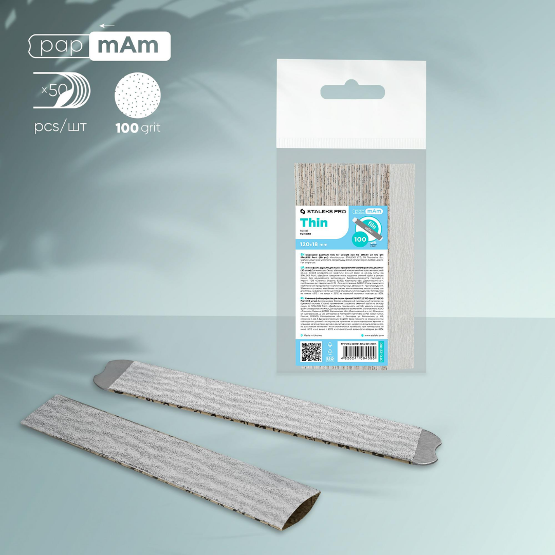 Staleks SMART 22 Yedek PapmAm Törpüler, 100 Grit (50 Adet)