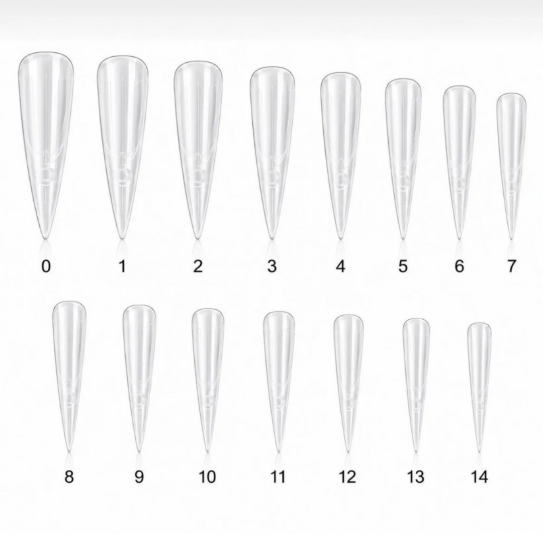 Stiletto Sandviç Kalıp Dual Form 240 Adet Protez Tırnak Seti