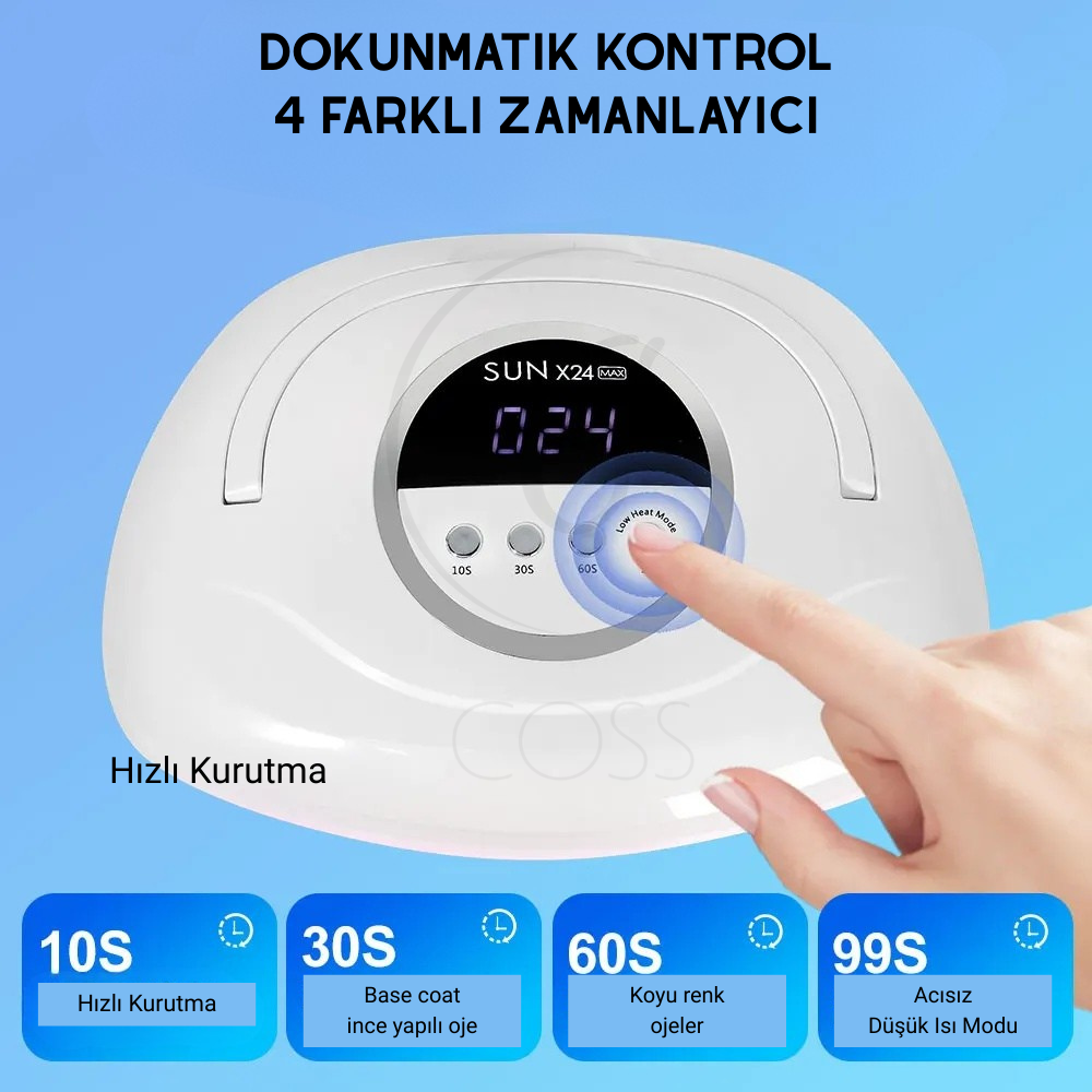 SUN X24 Max 320W UV/LED Tırnak Kurutma Makinesi