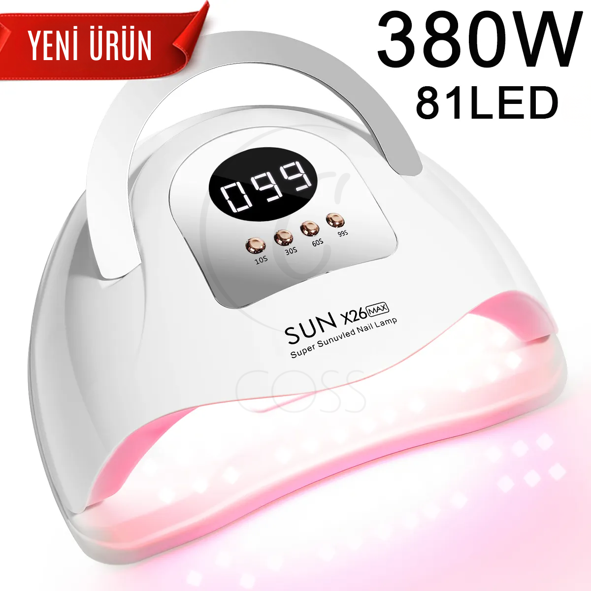 SUN X26 Max 380W 81 LED Tırnak Kurutma Cihazı