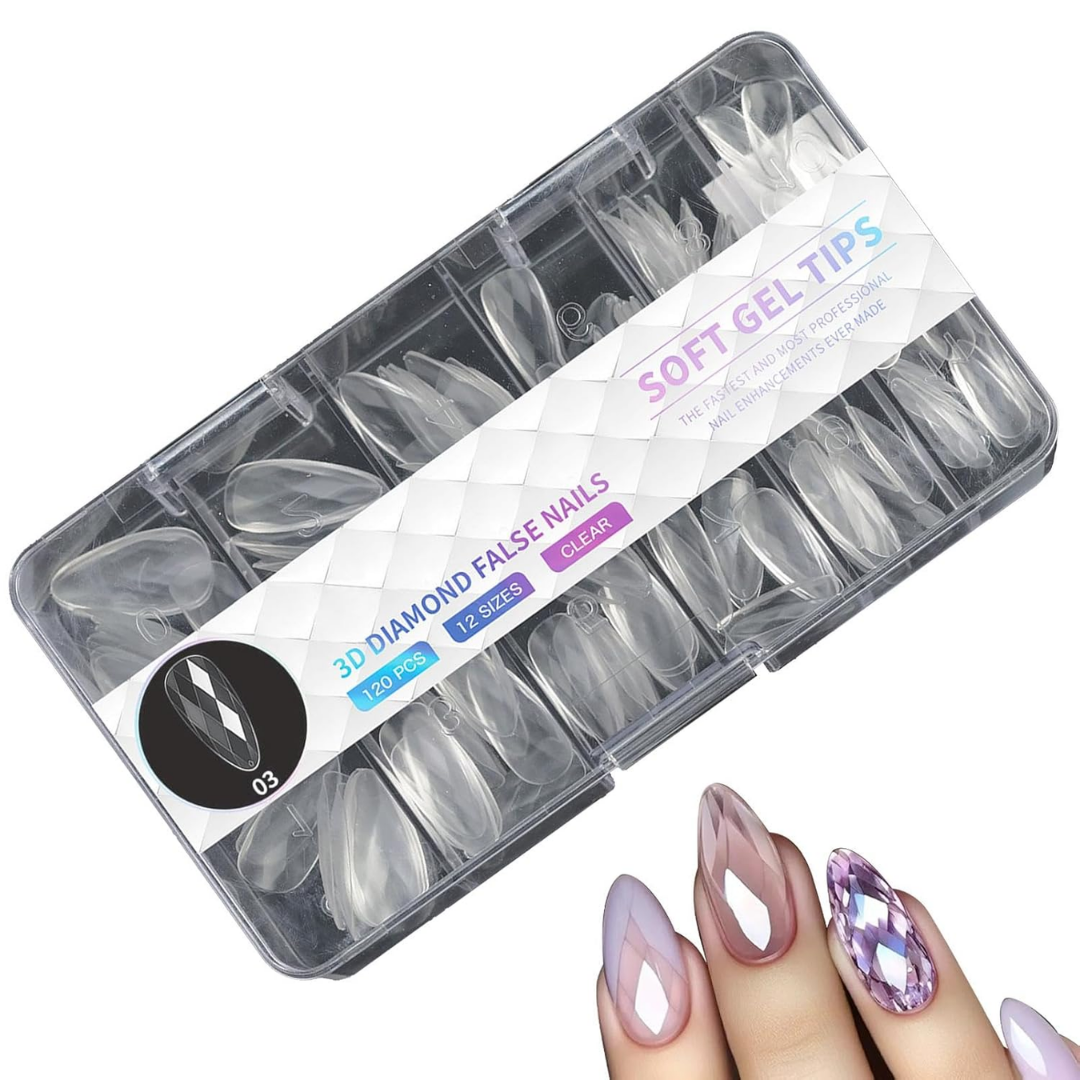 3D Elmas Şekilli Soft Jel Tips 03