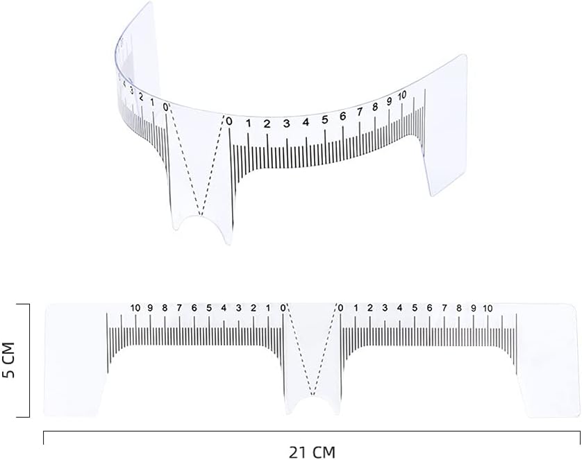 Microblading Kalıcı Makyaj Kaş Ölçüm Cetveli