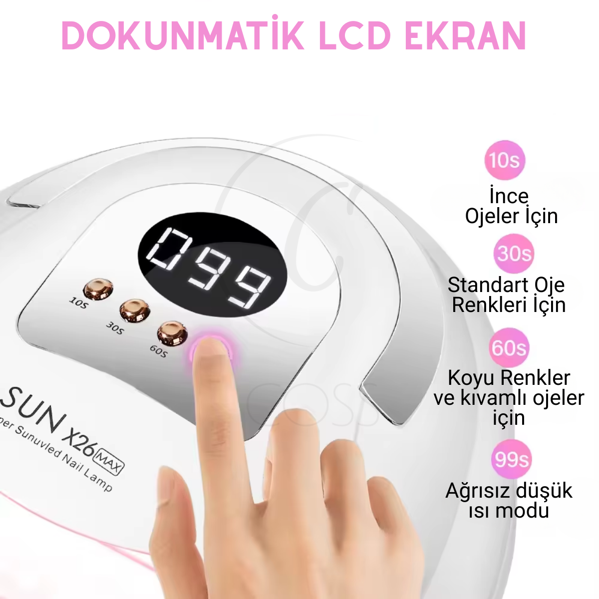 SUN X26 Max 380W 81 LED Tırnak Kurutma Cihazı