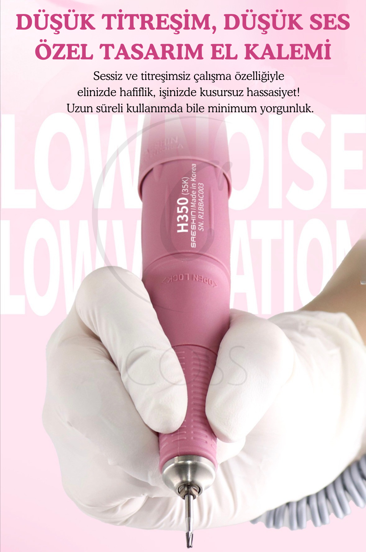 Strong Brillian B350D Profesyonel Tırnak Freze Makinesi - 2 YIL GARANTİLİ