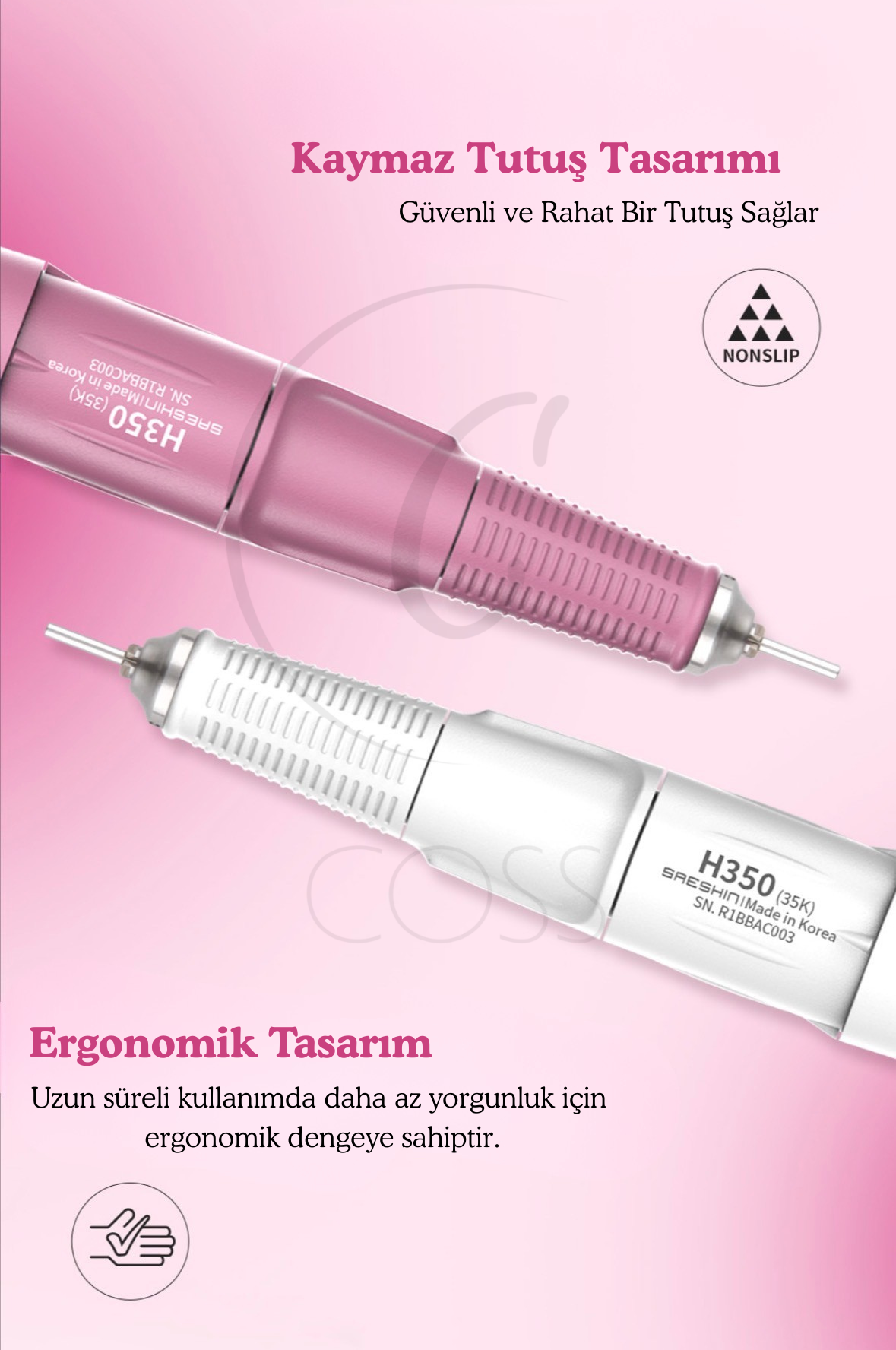 Strong Brillian B350D Profesyonel Tırnak Freze Makinesi - 2 YIL GARANTİLİ