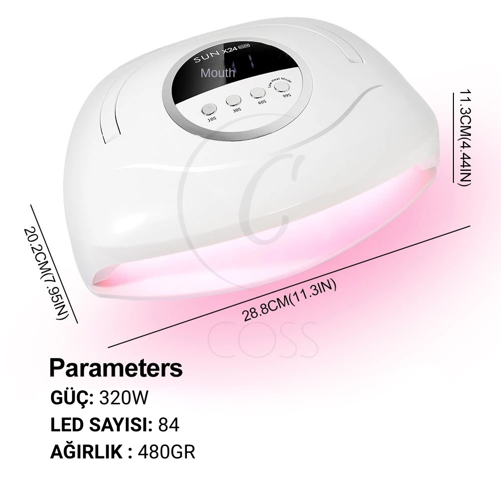 SUN X24 Max 320W UV/LED Tırnak Kurutma Makinesi