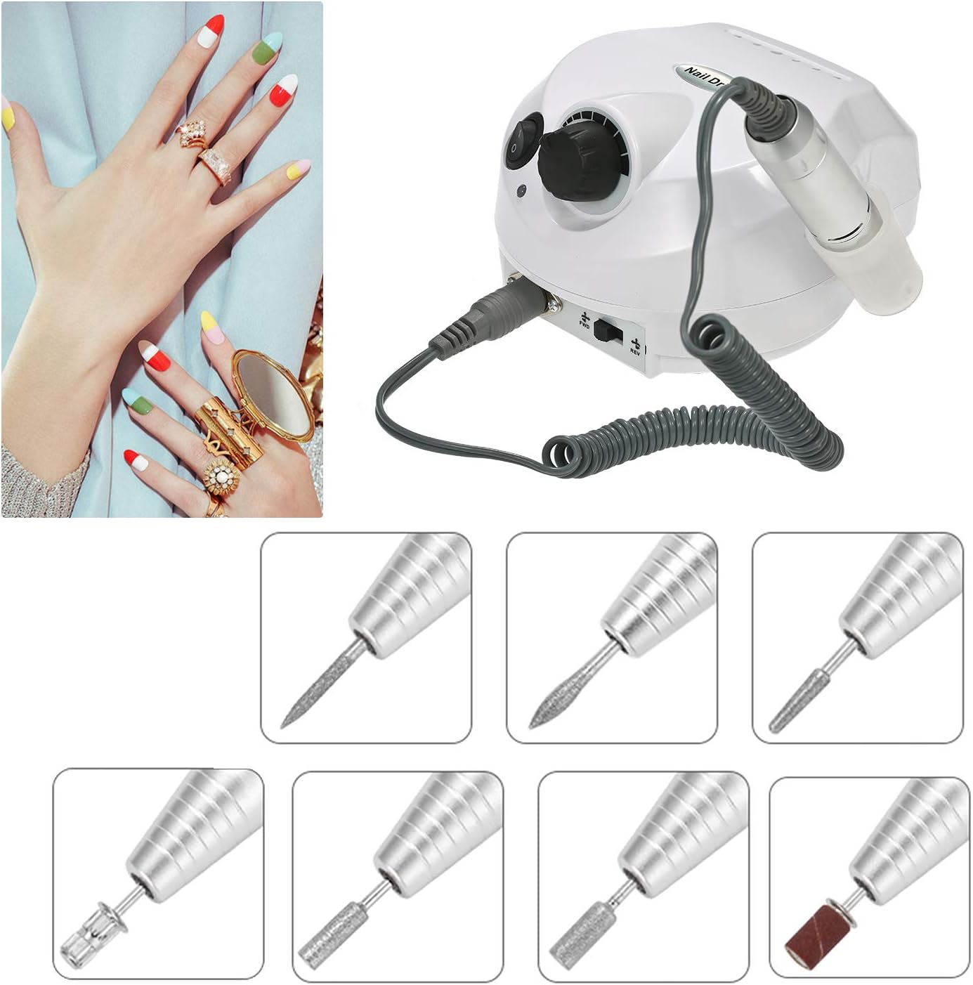 Nail Drill Elektrikli Manikür Pedikür Törpü Makinası