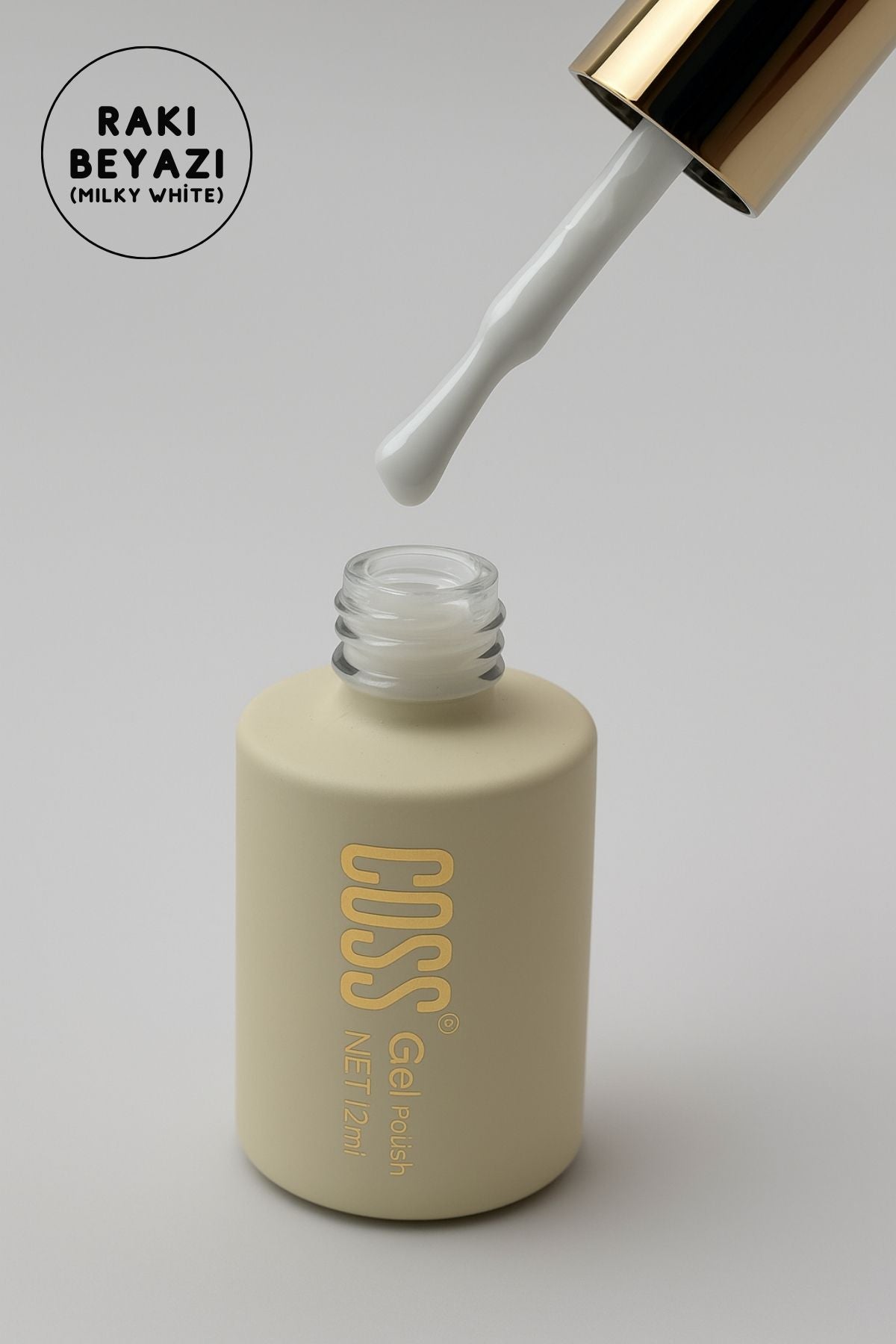 Coss Premium Kalıcı Oje 12 ml No:113 Rakı Beyazı