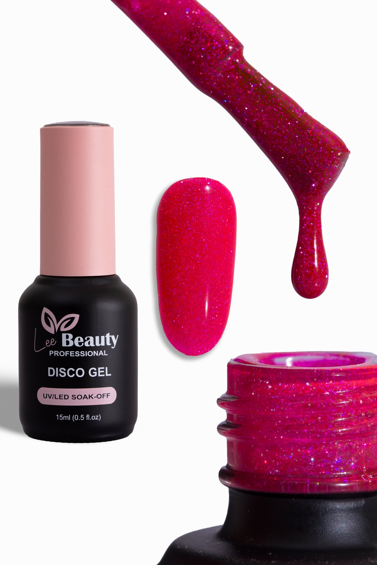 Lee Beauty Professional Disco Neon Kalıcı Oje 15 mL No:D16