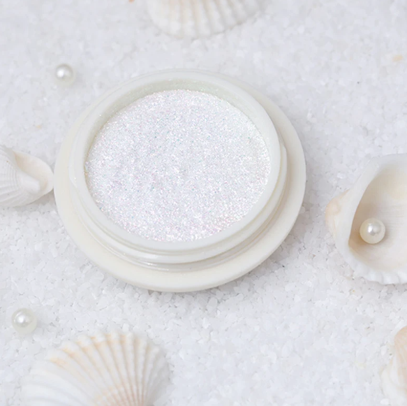 Nail Art Beyaz Inci Tozu - Aplikatör Hediyeli