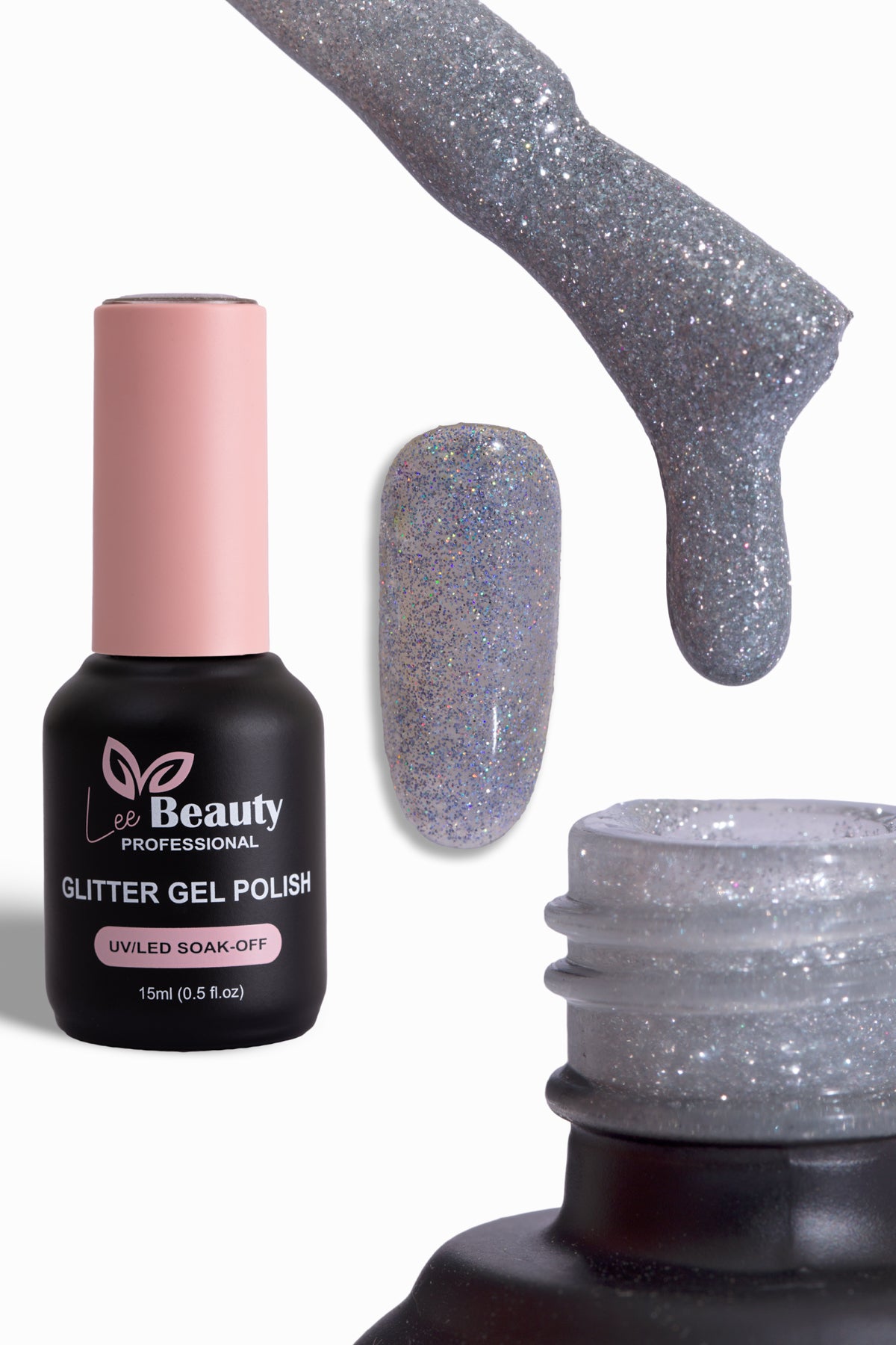 Lee Beauty Professional Glitter Simli Kalıcı Oje 15 mL No:G03