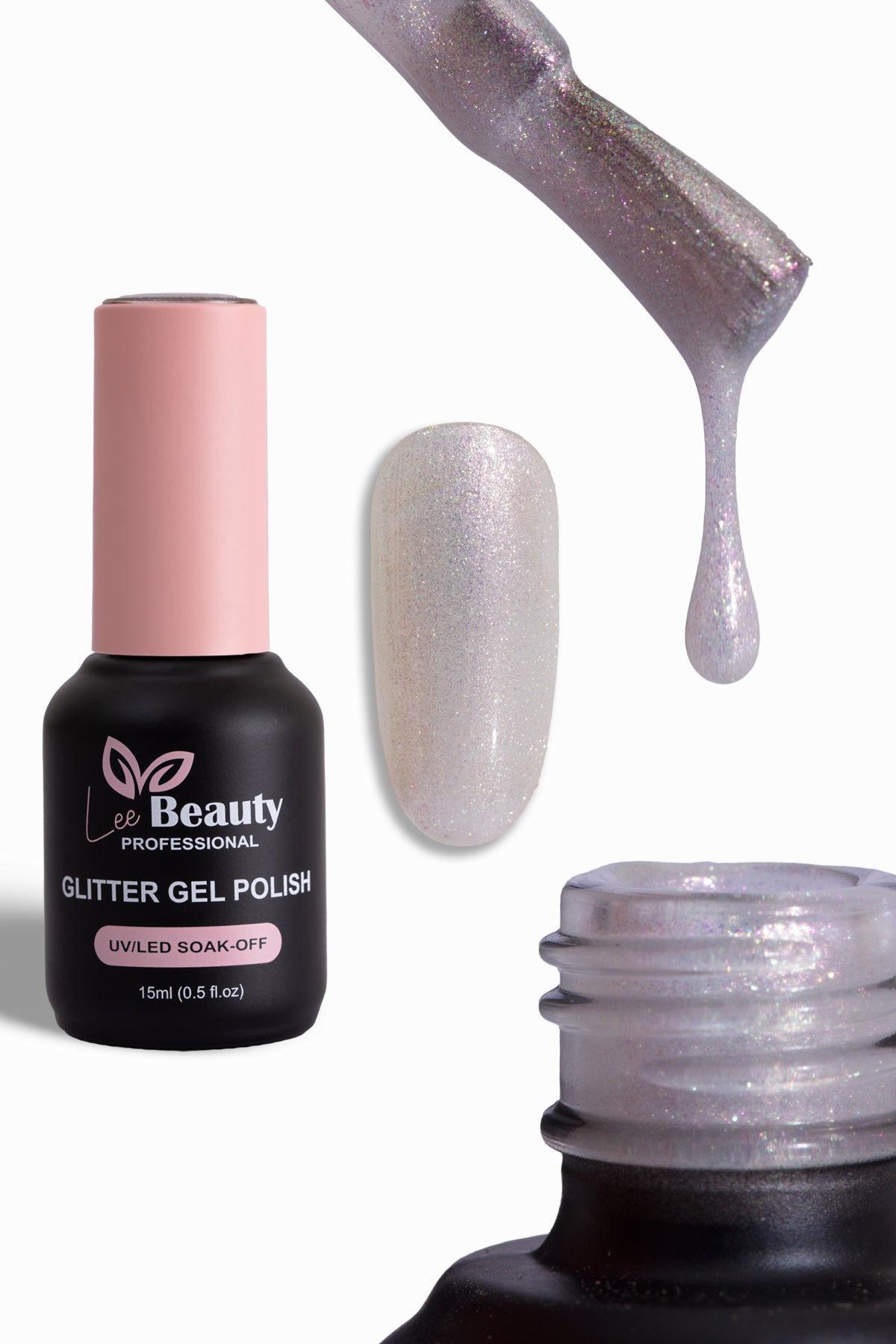 Lee Beauty Professional Glitter Simli Kalıcı Oje 15 mL No:G05