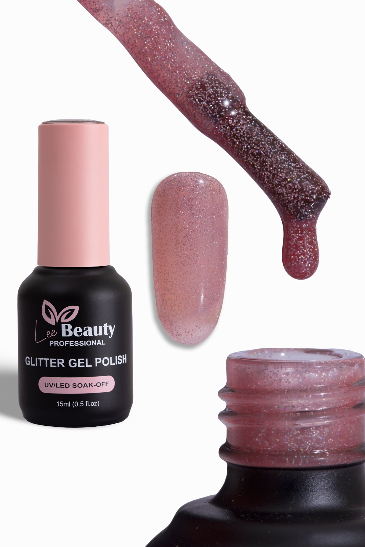 Lee Beauty Professional Glitter Simli Kalıcı Oje 15 mL No:G06