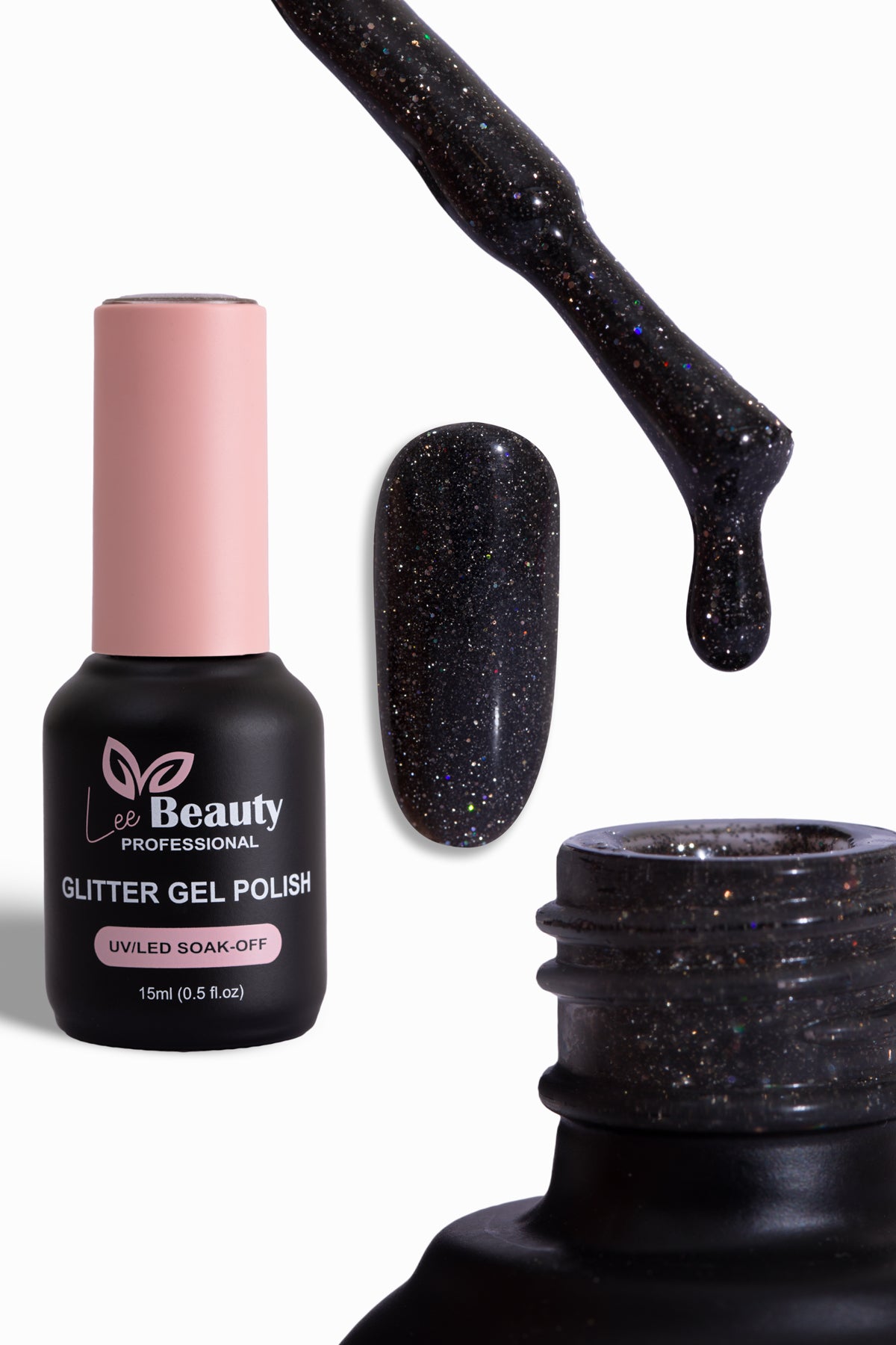 Lee Beauty Professional Glitter Simli Kalıcı Oje 15 mL No:G21