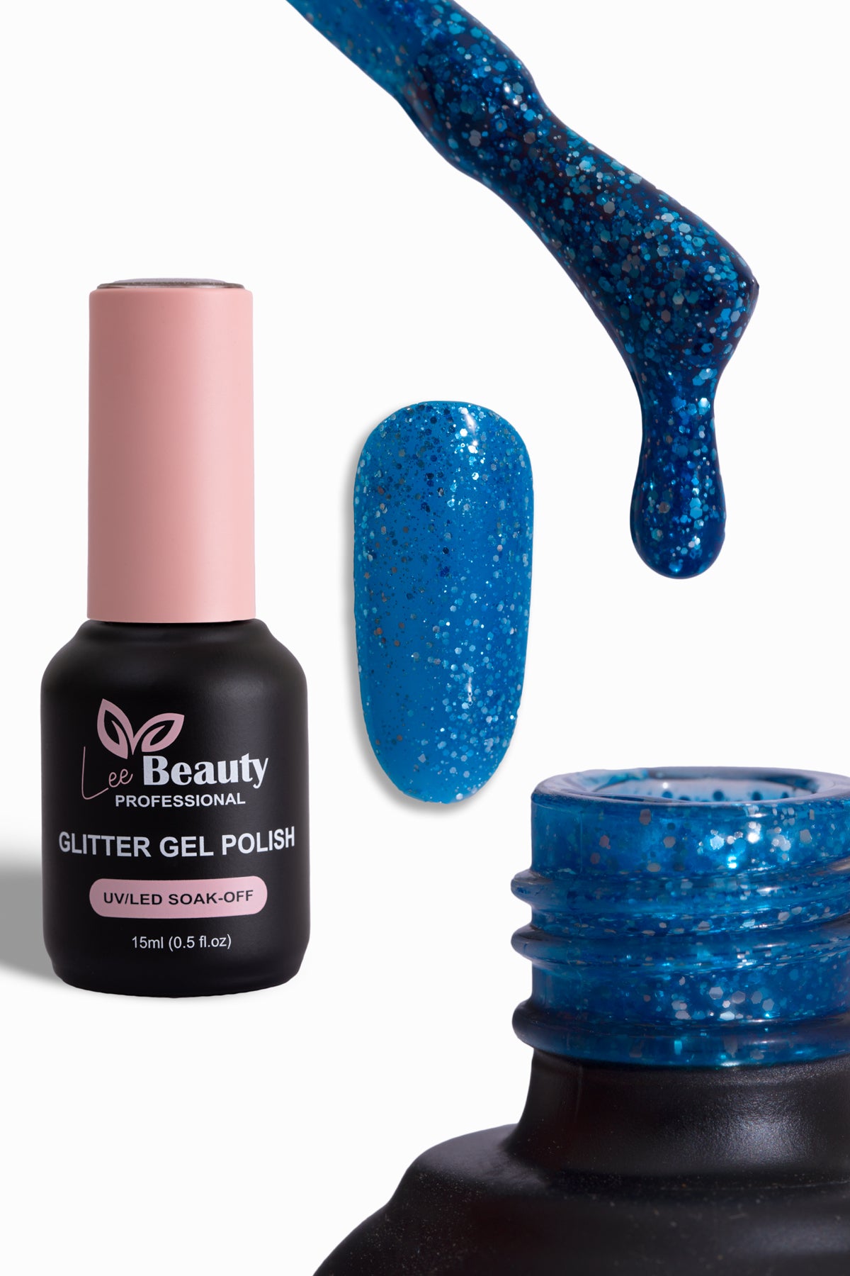 Lee Beauty Professional Glitter Simli Kalıcı Oje 15 mL No:G22