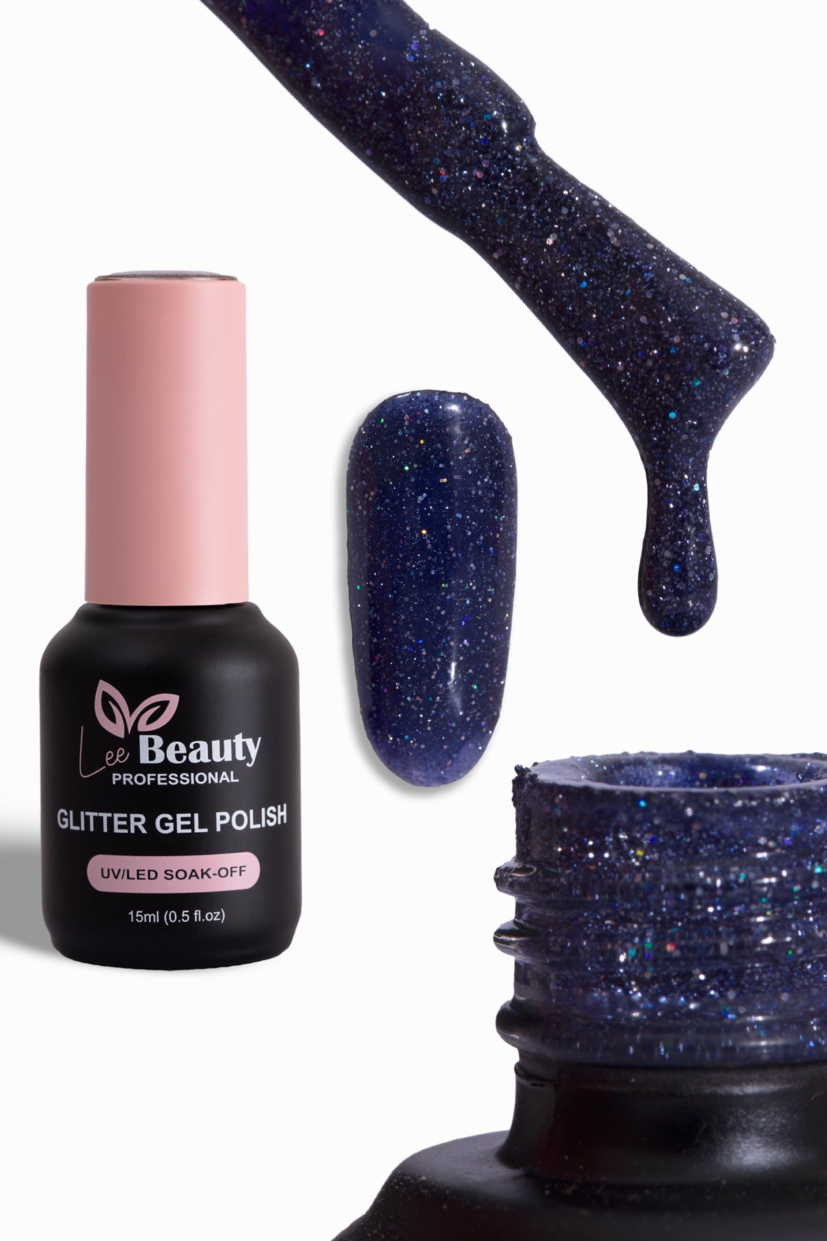 Lee Beauty Professional Glitter Simli Kalıcı Oje 15 mL No:G25