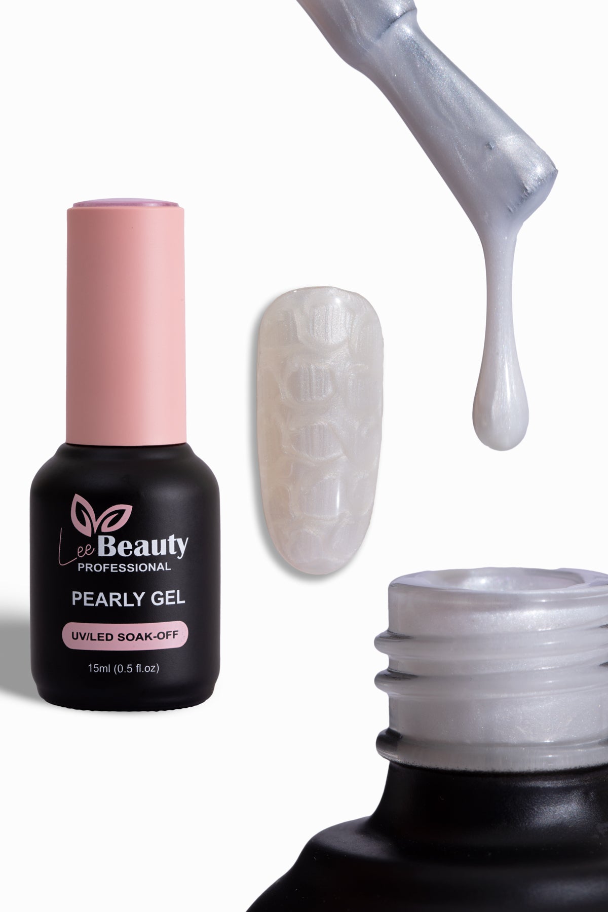 Lee Beauty Professional İnci Desen Kalıcı Oje 15 mL No:P1