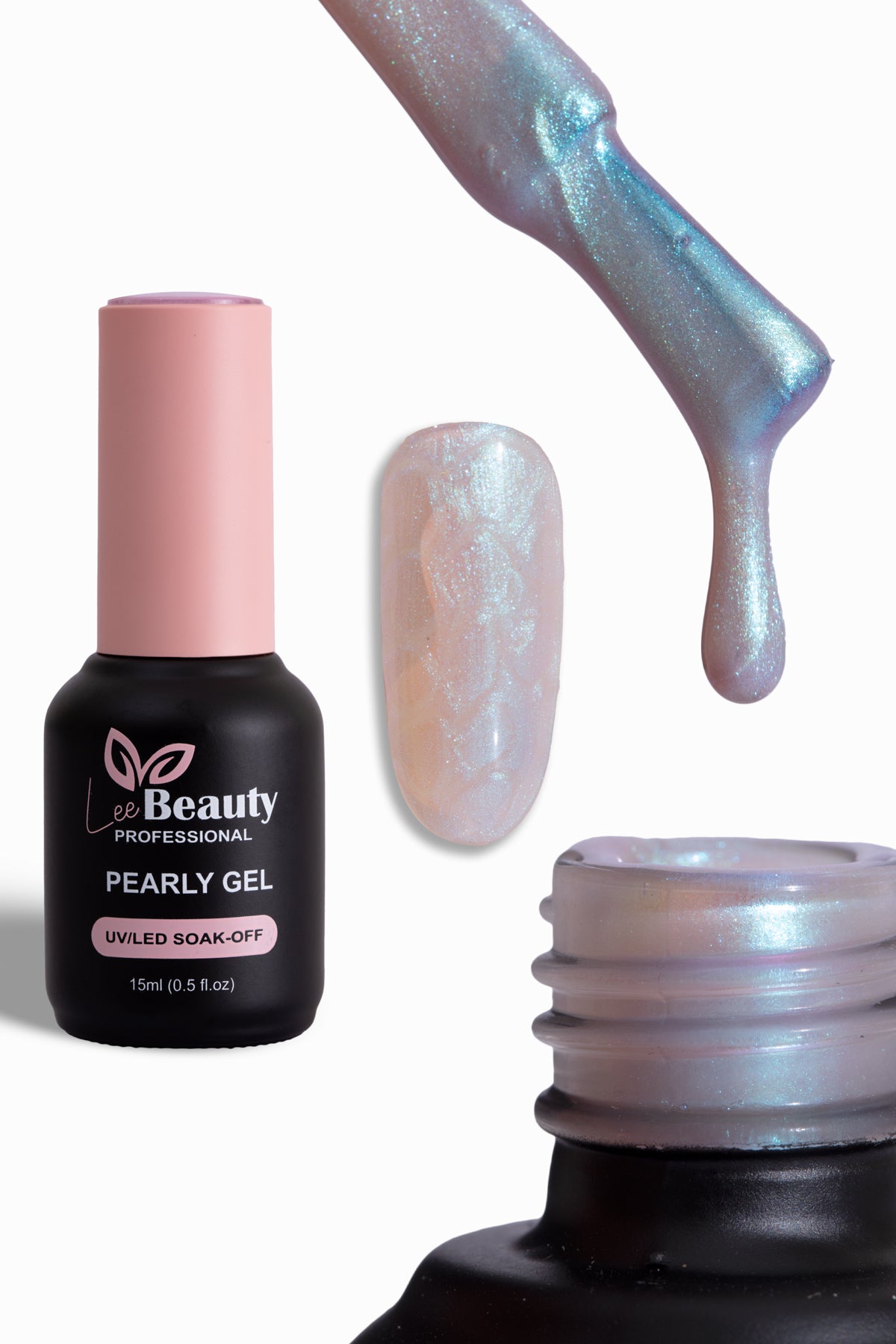 Lee Beauty Professional İnci Desen Kalıcı Oje 15 mL No:P4