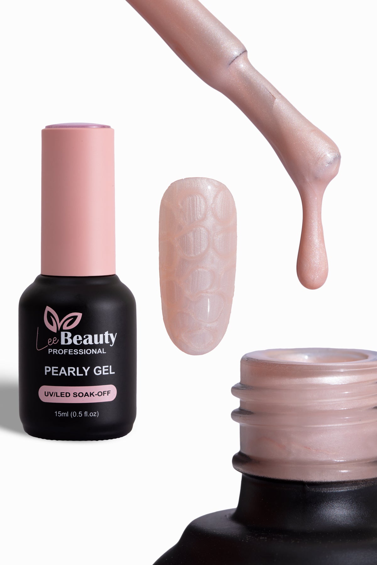 Lee Beauty Professional İnci Desen Kalıcı Oje 15 mL No:P5