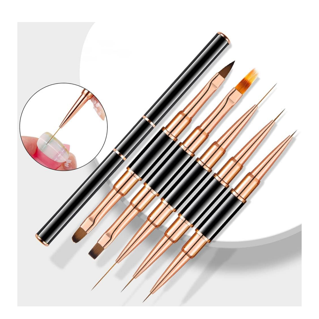 Profesyonel Nail Art Fırça Seti, Nail Art, Akrilik, Jel, Polyjel Fırçası - 10lu