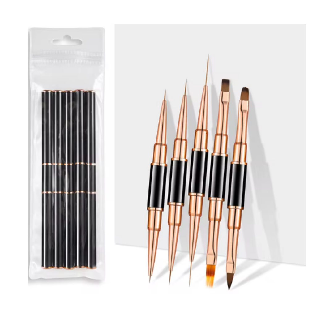 Profesyonel Nail Art Fırça Seti, Nail Art, Akrilik, Jel, Polyjel Fırçası - 10lu