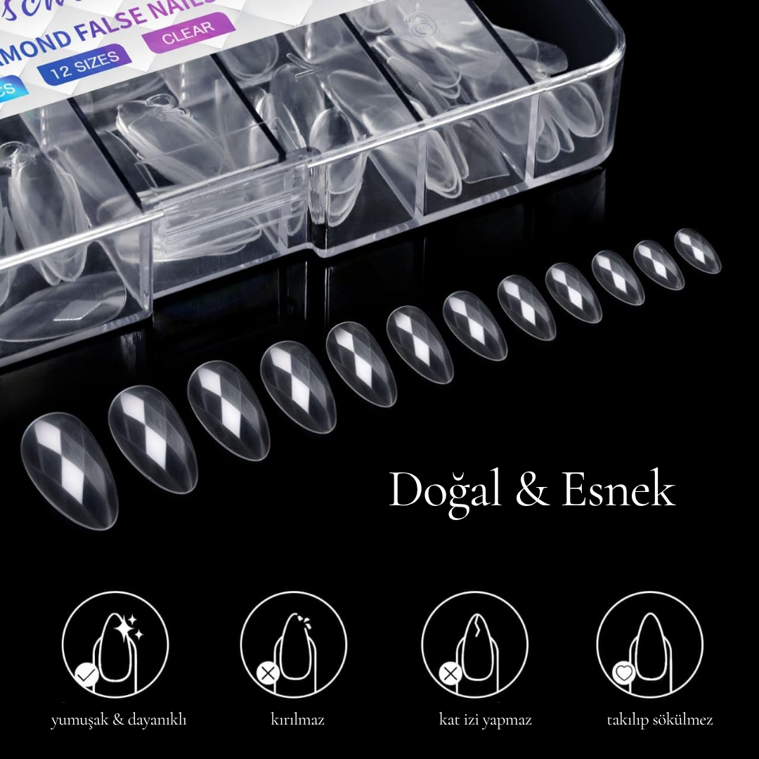 3D Elmas Şekilli Soft Jel Tips 01