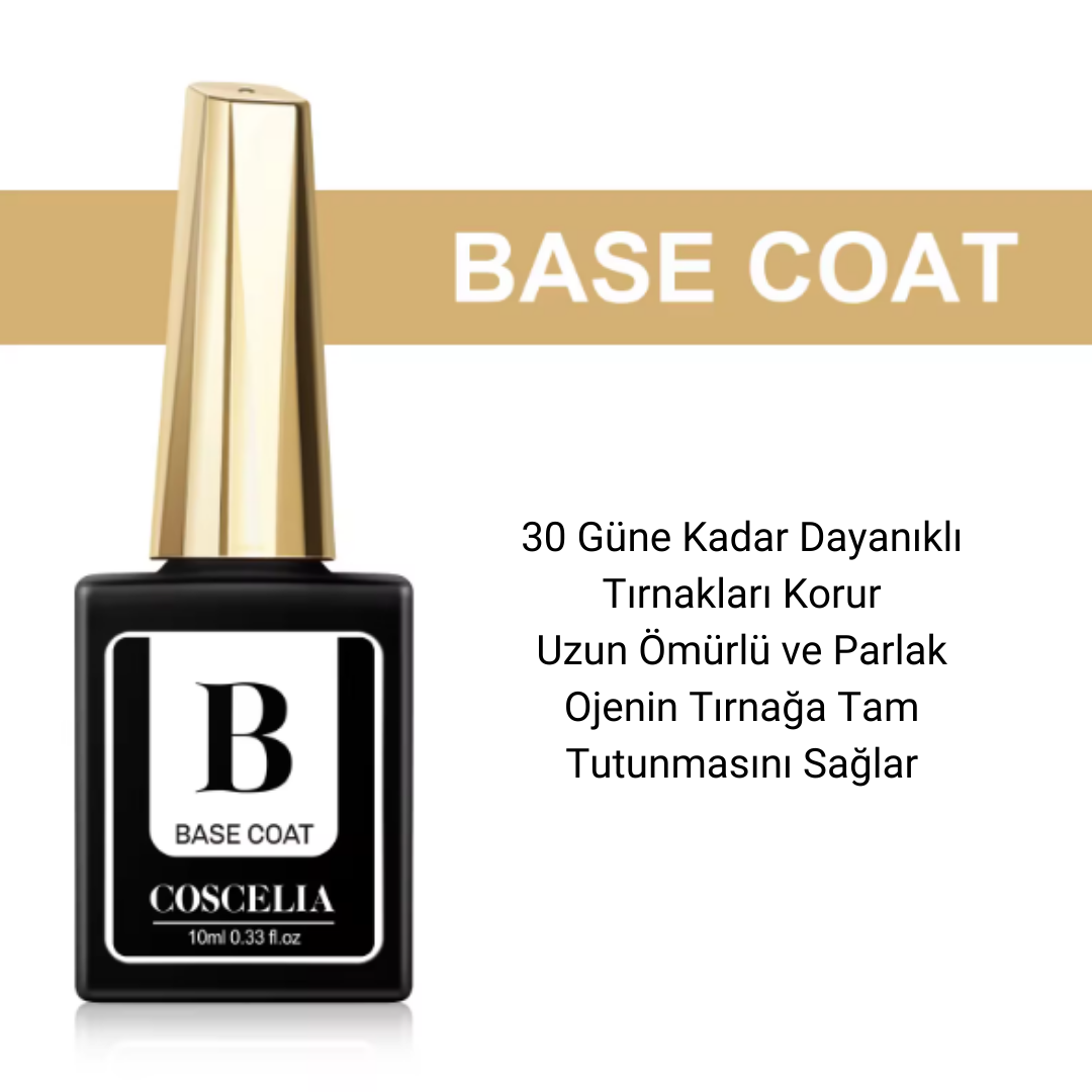 Coscelia Top Coat  ve Base Coat 10 Ml