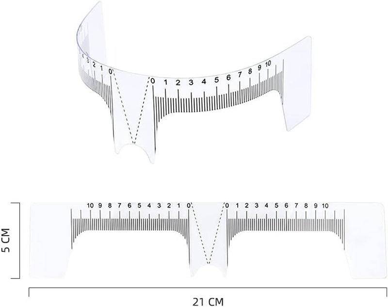 Microblading Kalıcı Makyaj Kaş Ölçüm Cetveli