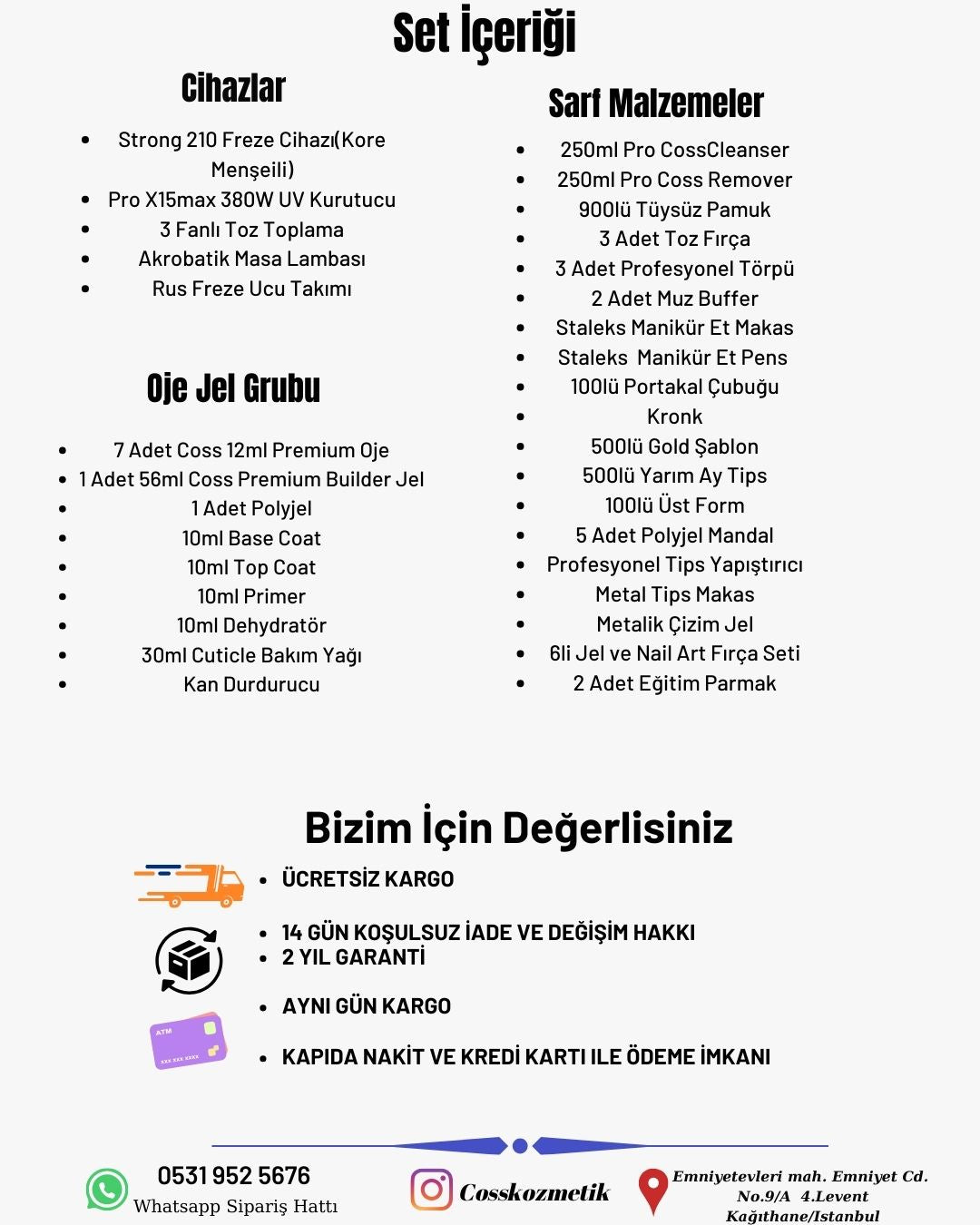Protez Tırnak Seti – Staleks | Profesyonel Salon Seti - Coss Kozmetik