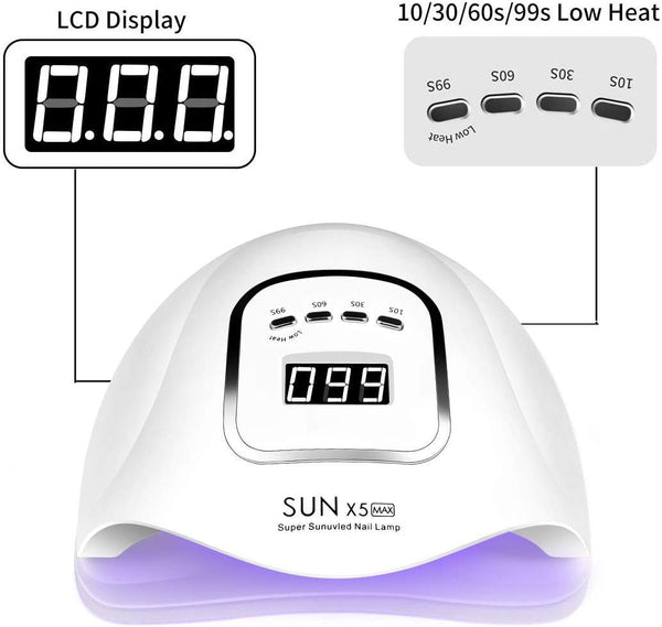 SUN X5 Plus Uv Led Kalıcı Oje ve Protez Tırnak Kurutucu 180 Watt