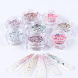 8'li Nail Art Balık Pulu Glitter Set