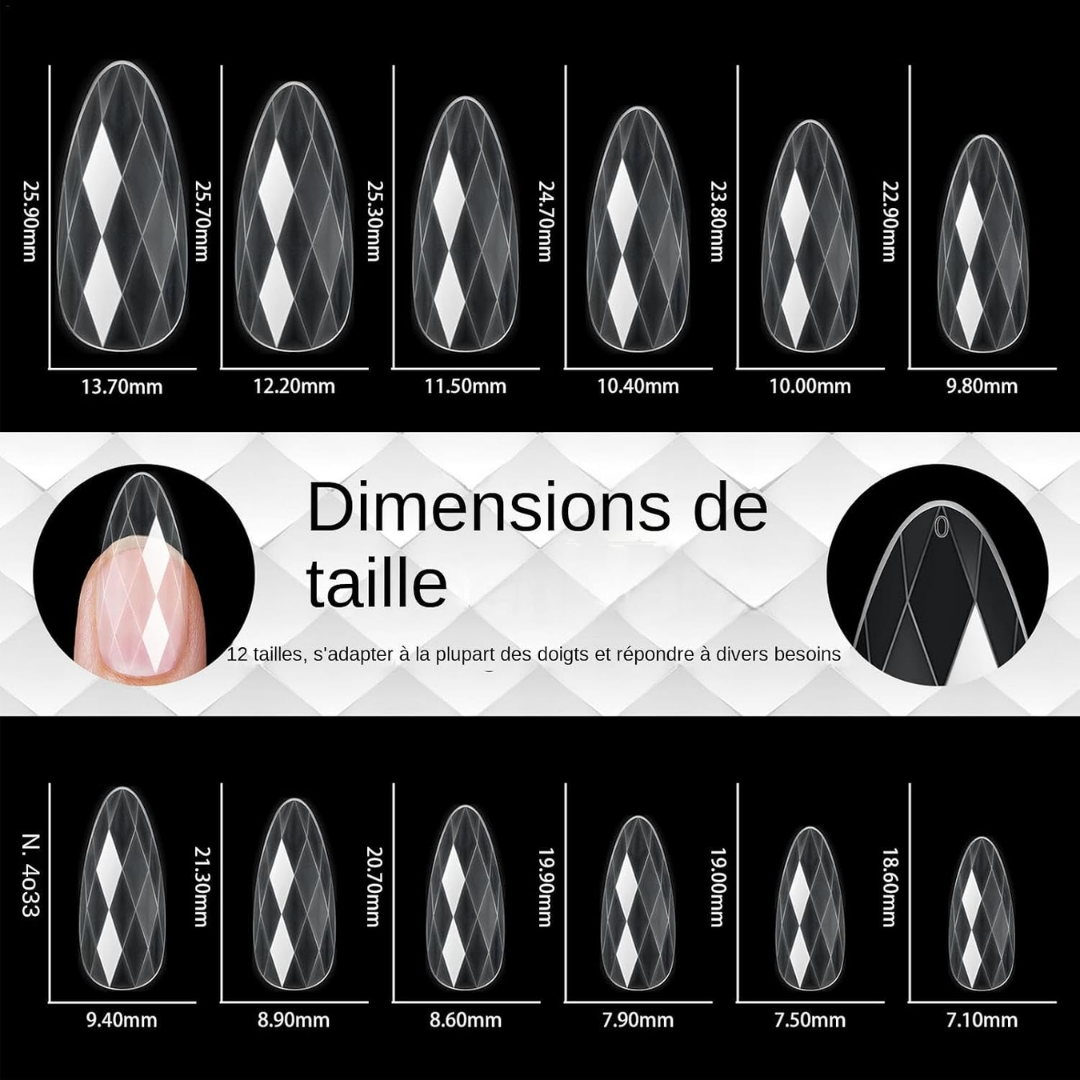 3D Elmas Şekilli Soft Jel Tips 03