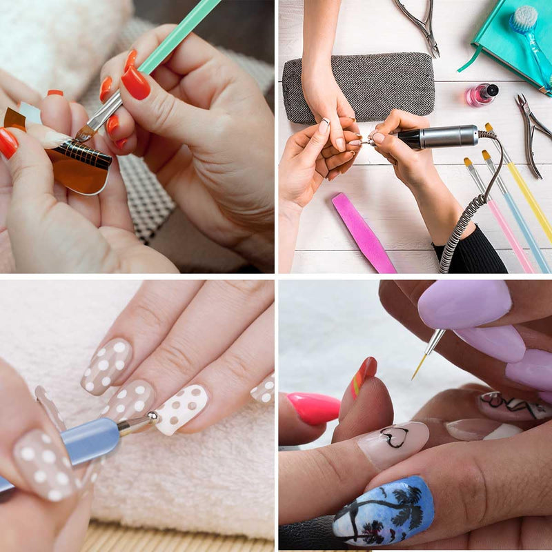 6'lı Nail Art Jel Fırça Seti