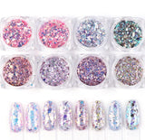 8'li Nail Art Balık Pulu Glitter Set