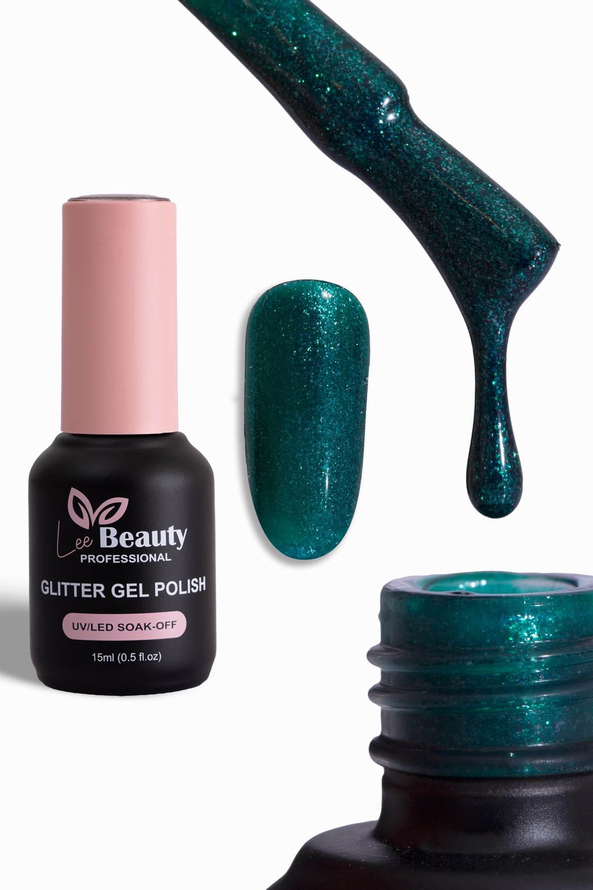Lee Beauty Professional Glitter Simli Kalıcı Oje 15 mL No:G10