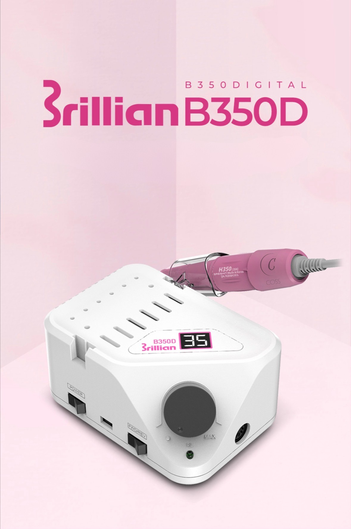 Strong Brillian B350D Profesyonel Tırnak Freze Makinesi - 2 YIL GARANTİLİ