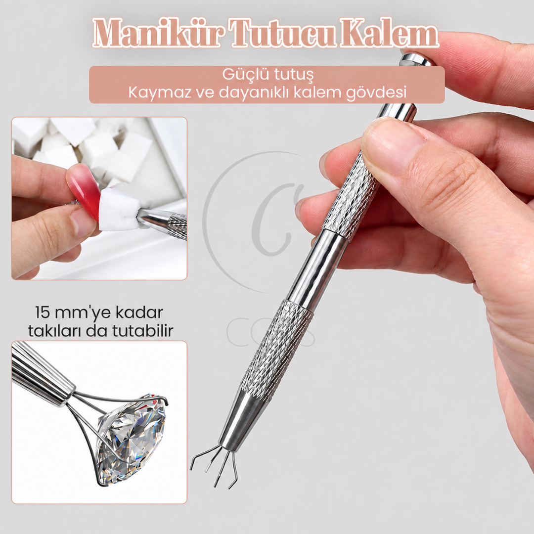 Nail Art Ombre Sünger Seti + Ahtapot Tutucu Kalem